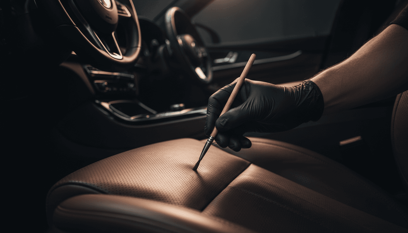 Interior detailing - leather seat cleaning and conditioning