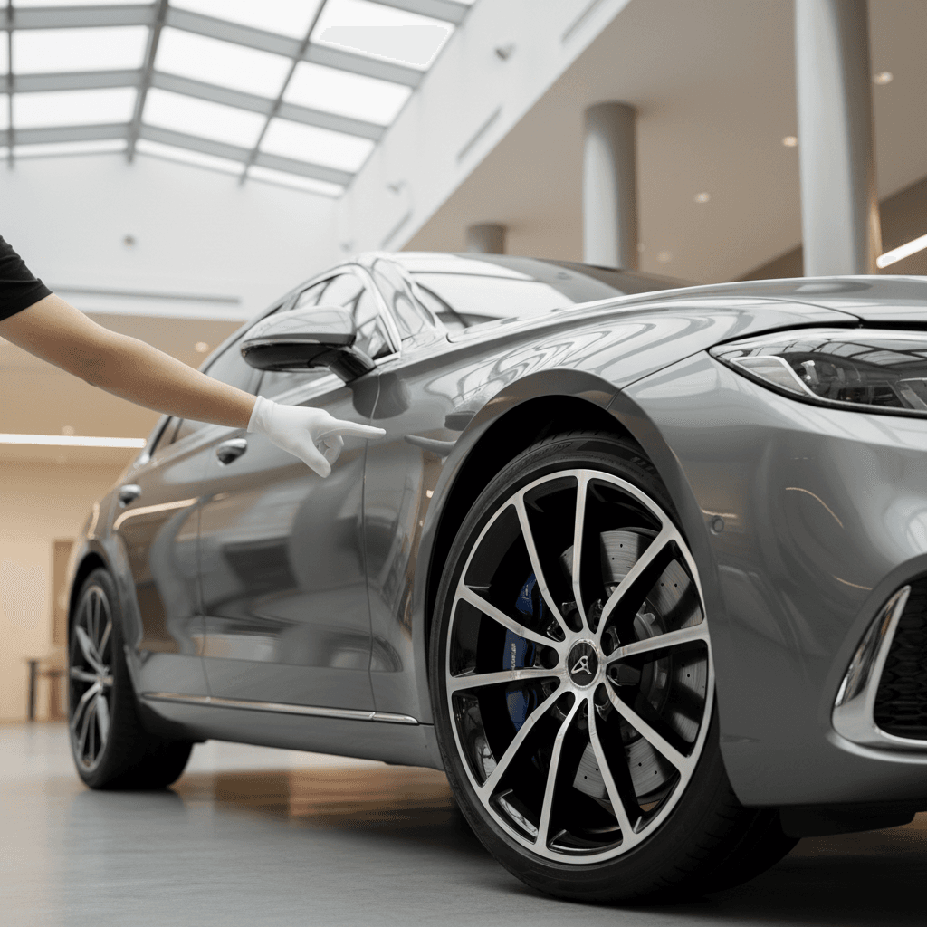Wheel and tire professional detailing process