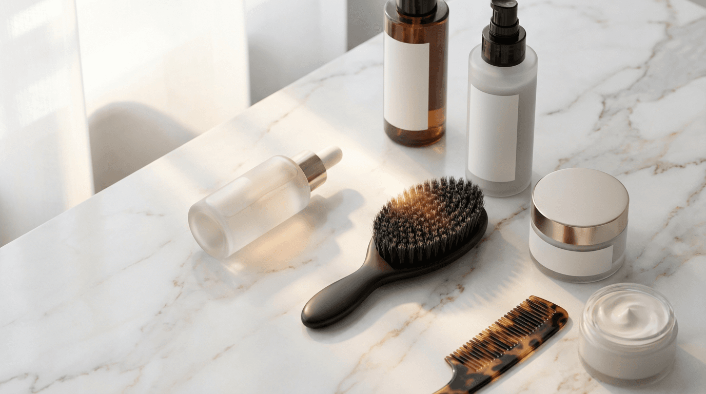 Premium detailing products showing luxury-grade materials and professional solutions