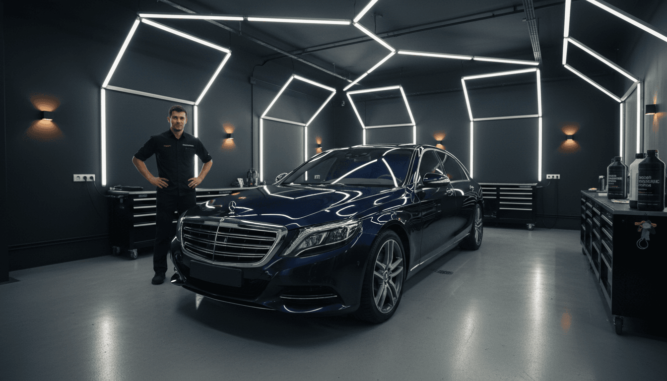 Complete vehicle exterior with flawless detailing finish